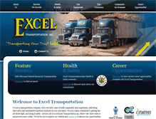 Tablet Screenshot of exceltransportation.ca